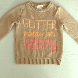 Glitter makes me Happy sweater